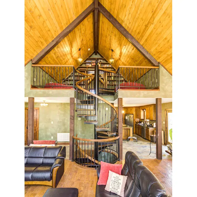 Forged Iron Spiral Stair