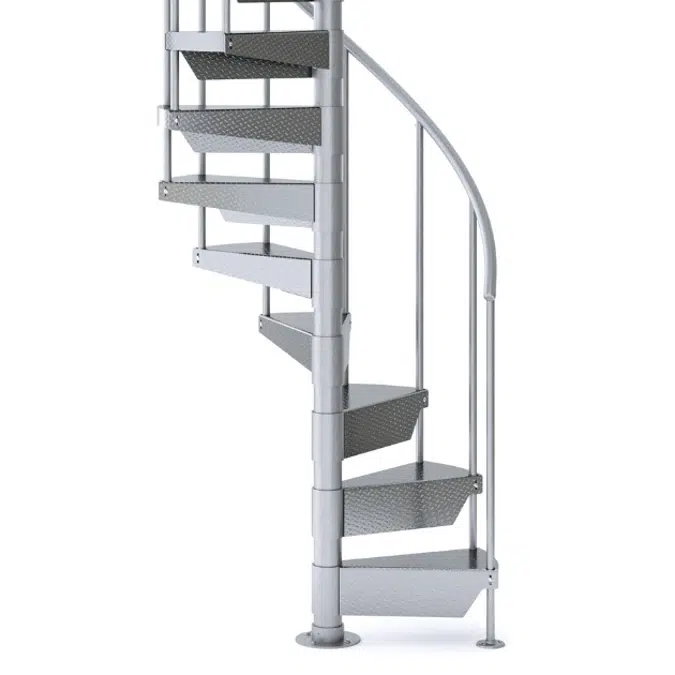 Adjustable Aluminum Spiral Stair