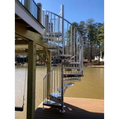 Image for Adjustable Aluminum Spiral Stair