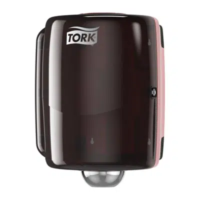 Image for Tork Performance Maxi Centerfeed Wiper Dispenser, Red/Smoke