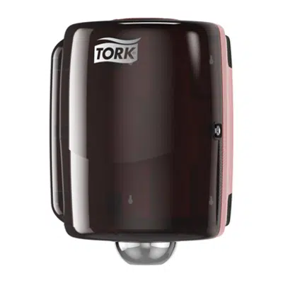 画像 Tork Performance Maxi Centerfeed Wiper Dispenser, Red/Smoke