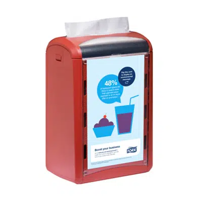 kép a termékről - Tork Xpressnap® Signature Counter Napkin Dispenser, Red