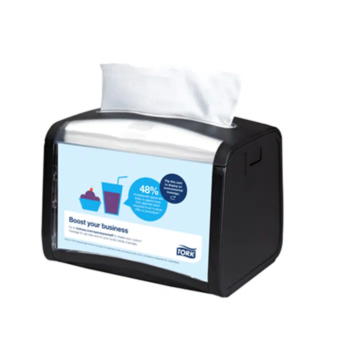 Tork Xpressnap® Signature Tabletop Napkin Dispenser, Black