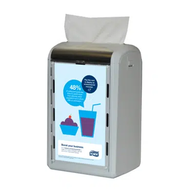 Image for Tork Xpressnap® Signature Counter Napkin Dispenser, Gray