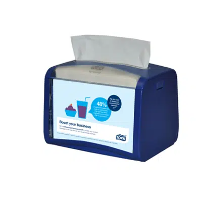 kuva kohteelle Tork Xpressnap® Signature Tabletop Napkin Dispenser, Blue