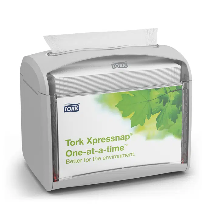 Tork Xpressnap® Signature Tabletop Napkin Dispenser, Gray
