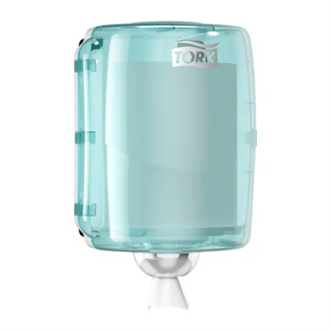 Tork Performance Maxi Centerfeed Wiper Dispenser, Aqua/White