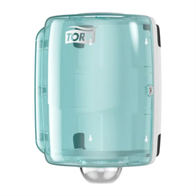 Tork Performance Maxi Centerfeed Wiper Dispenser, Aqua/White