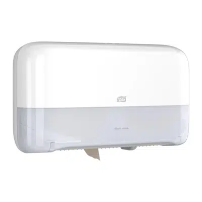 Image for Tork Mini Jumbo 2-Roll Toilet Paper Dispenser White T2, White