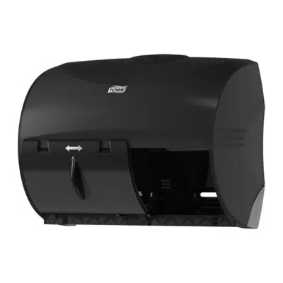 画像 Tork Twin Bath Tissue Dispenser for OptiCore®, black