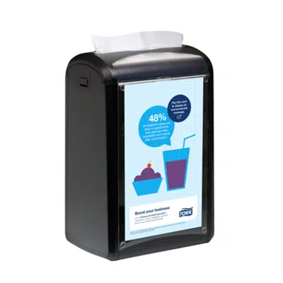 画像 Tork Xpressnap® Signature Counter Napkin Dispenser, Black