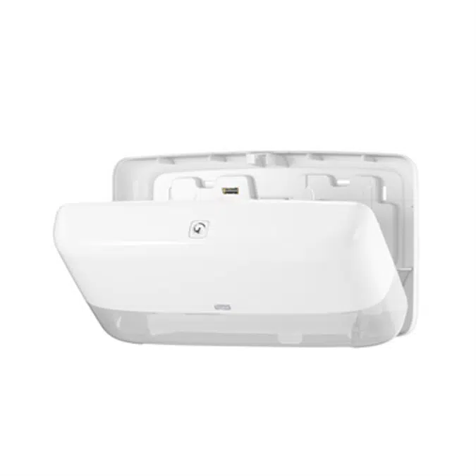 Tork Elevation® Twin Mini Jumbo Bath Tissue Roll Dispenser, white