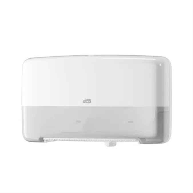 Tork Elevation® Twin Mini Jumbo Bath Tissue Roll Dispenser, white