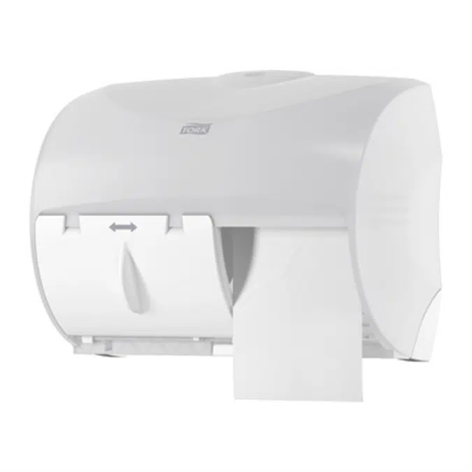 Tork Twin Bath Tissue Dispenser for OptiCore®, white