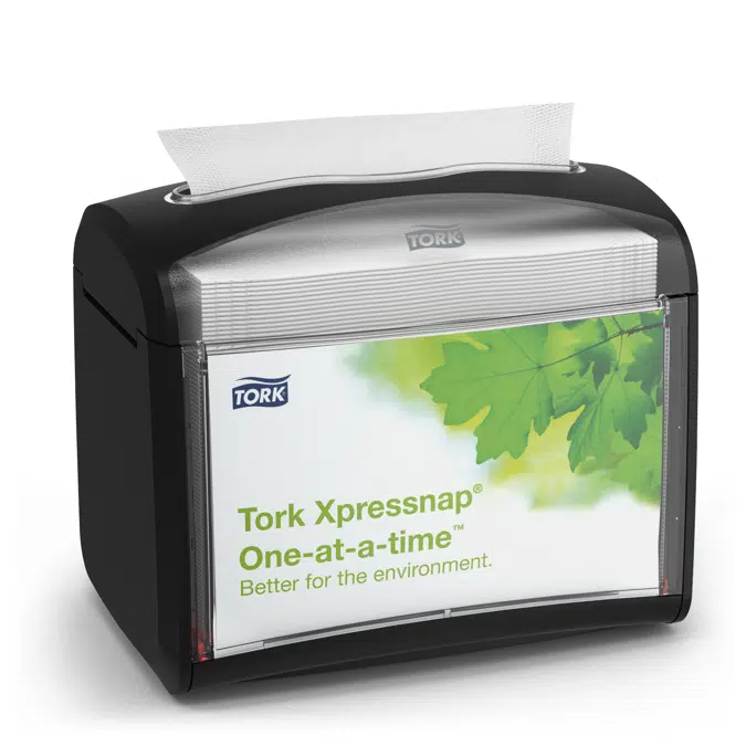 Tork Xpressnap® Signature Tabletop Napkin Dispenser, Black