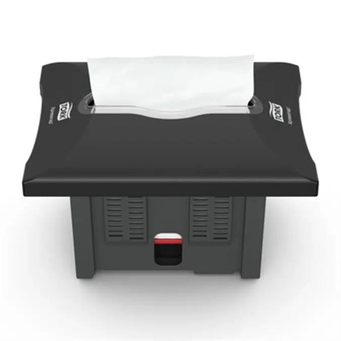 Tork Xpressnap® Signature In-Counter Napkin Dispenser, 5 Inches, Black