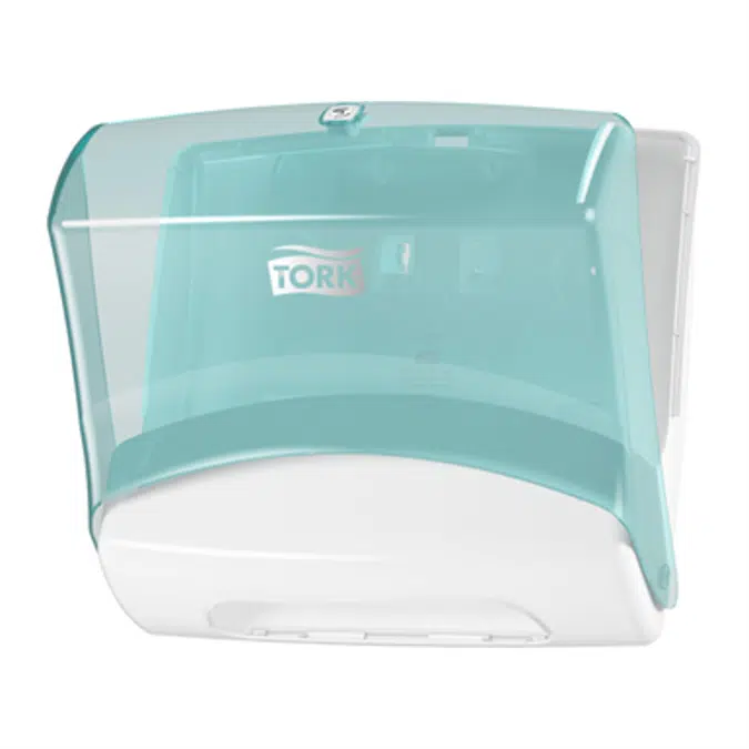 Tork Folded Wiper Dispenser Aqua/White W4
