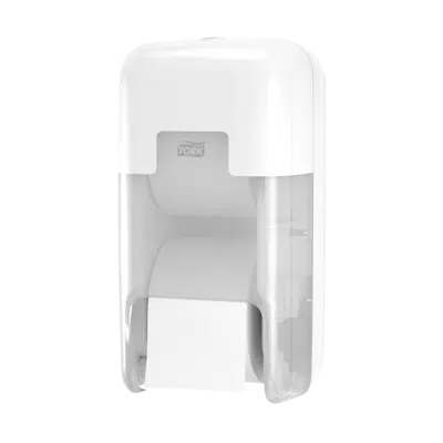 Image for Tork Optiserve® Coreless 2-Roll Toilet Paper Dispenser, White