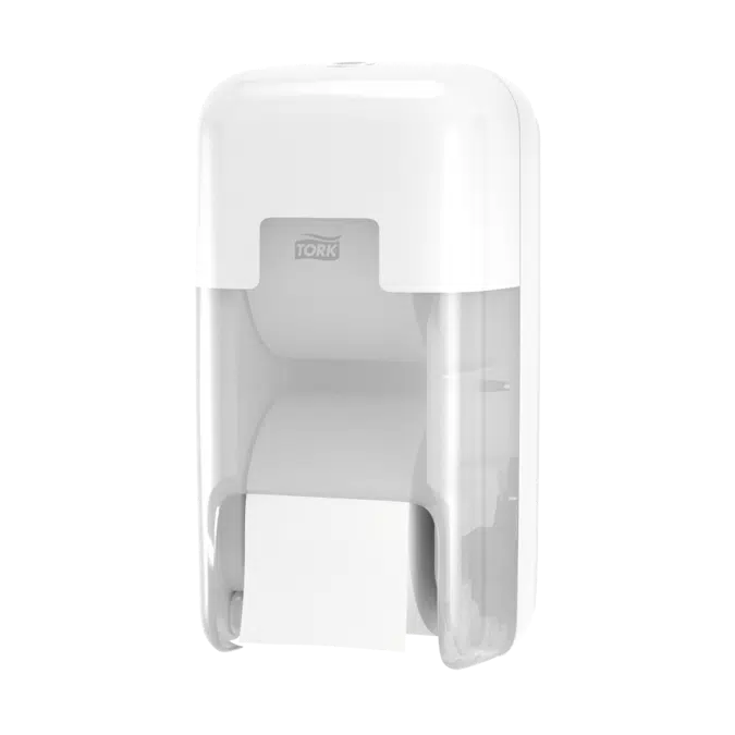 Tork Optiserve® Coreless 2-Roll Toilet Paper Dispenser, White