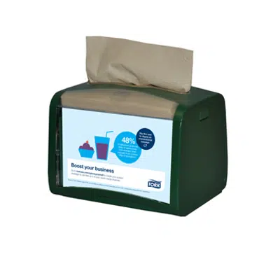 Image for Tork Xpressnap® Signature Tabletop Napkin Dispenser, Green