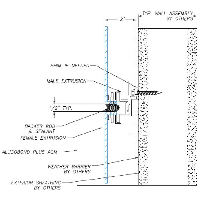 Americas // ALUCOBOND® PLUS - Wet Joint M&F