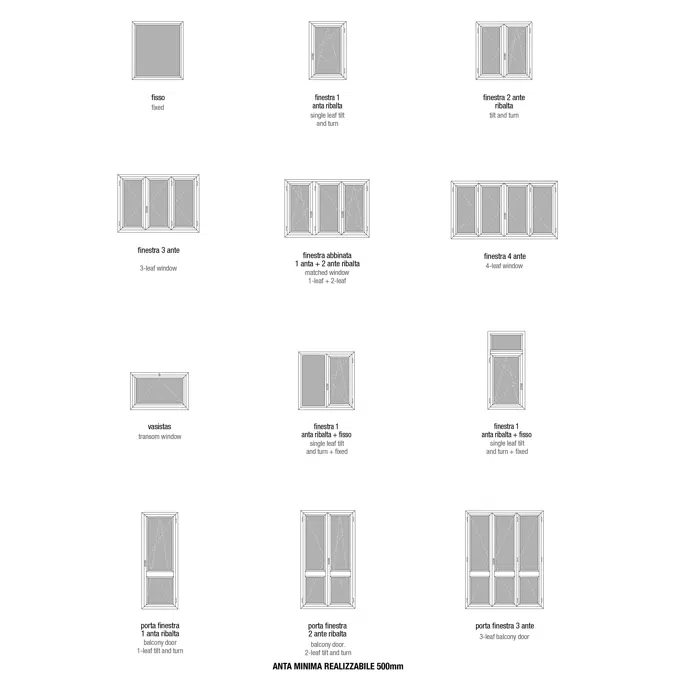 ECOSLIM 72 - Casement window