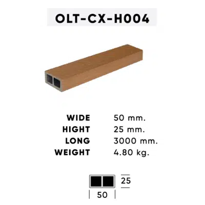 bilde for WNY Exterior Decorative Timber Hollow OLT CX H004