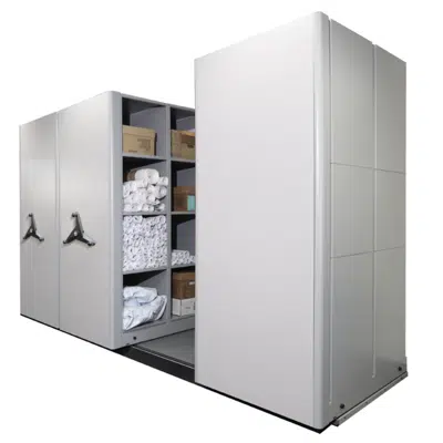 Image for Mobile Aisle Shelf Storage