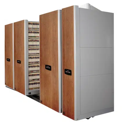 Image for Powered Mobile Aisle Shelf Storage