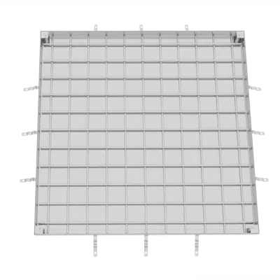 billede til ATT Manhole Cover without gas lifters - square shape and filling option