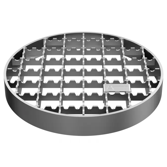 ATT Industrial FLOOR DRAIN – gully horizontal with round top, two-part