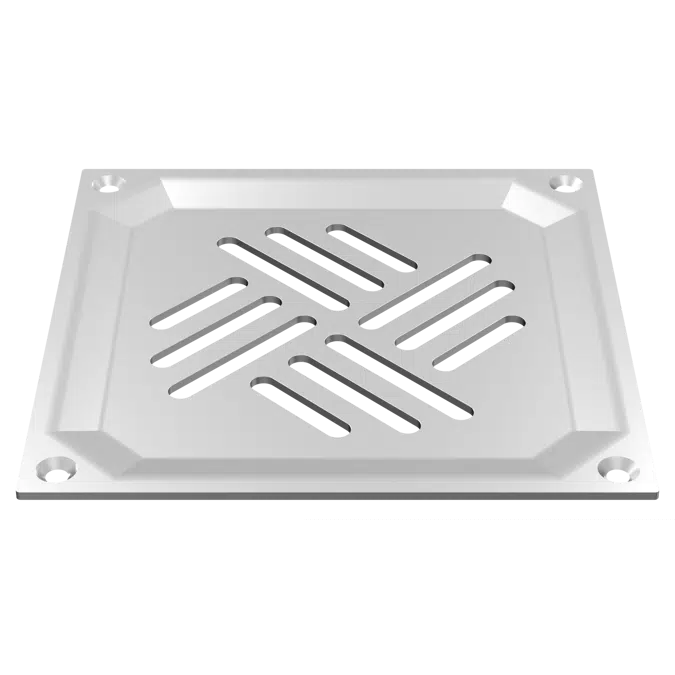 ATT Mini FLOOR DRAIN – gully horizontal with square top, single-part