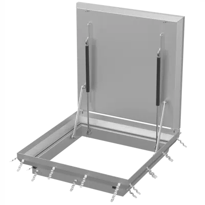 Image pour ATT Manhole Cover with gas lifters - square shape and filling option