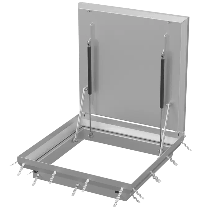 ATT Manhole Cover with gas lifters - square shape and filling option