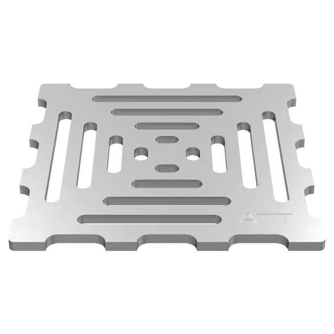 ATT Industrial FLOOR DRAIN – gully horizontal with square top, two-part