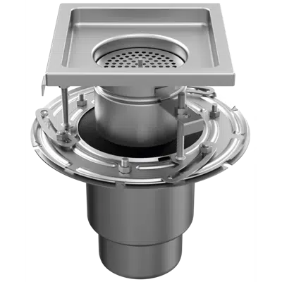 画像 ATT Mini FLOOR DRAIN – gully vertical with square top, two-part