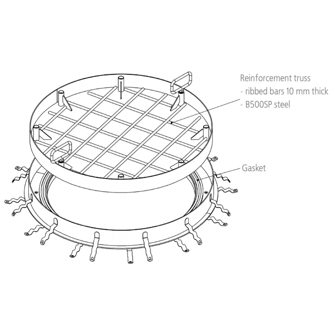 ATT Manhole Cover - round shape