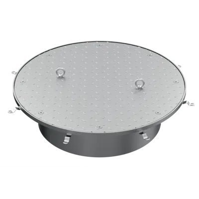 画像 ATT Manhole Cover - round shape with checker plate