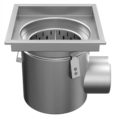 画像 ATT Industrial FLOOR DRAIN – gully horizontal with square top, single-part
