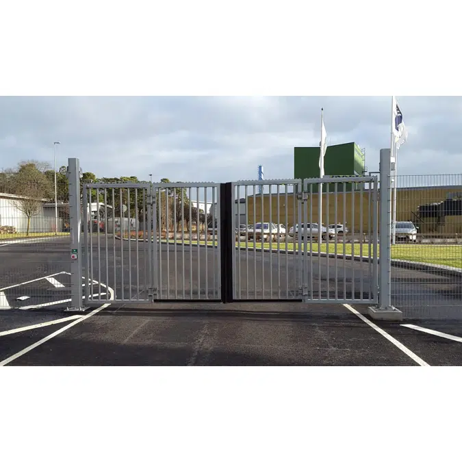 Wiki bi-foldig gate, single leaf