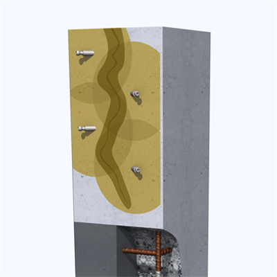 изображение для MasterInject® 1380 - низковязкая эпоксидная инъекционная смола для быстрого ремонта трещин в бетонных конструкциях и каменной кладке