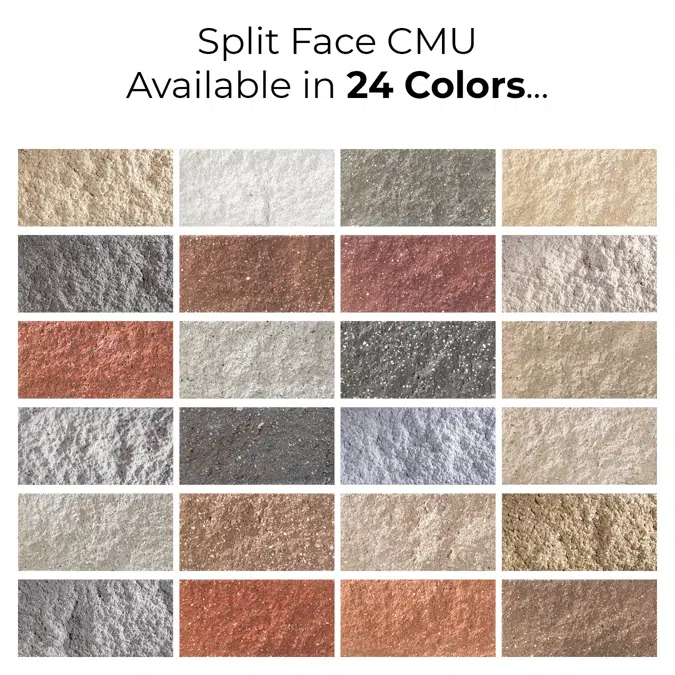 Architectural Masonry Units - Split Face