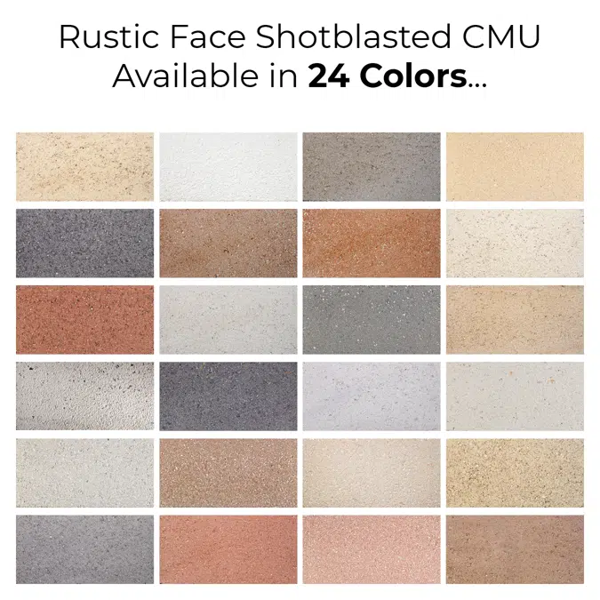 Architectural Masonry Units - Rustic Face