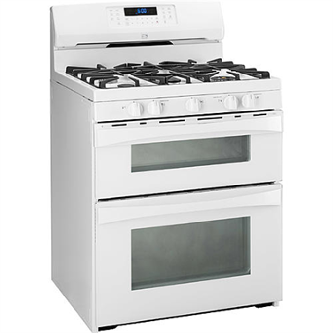 BIM objects Free download! Kenmore Elite 75422 5.9 cu. ft. DoubleOven Gas Range White