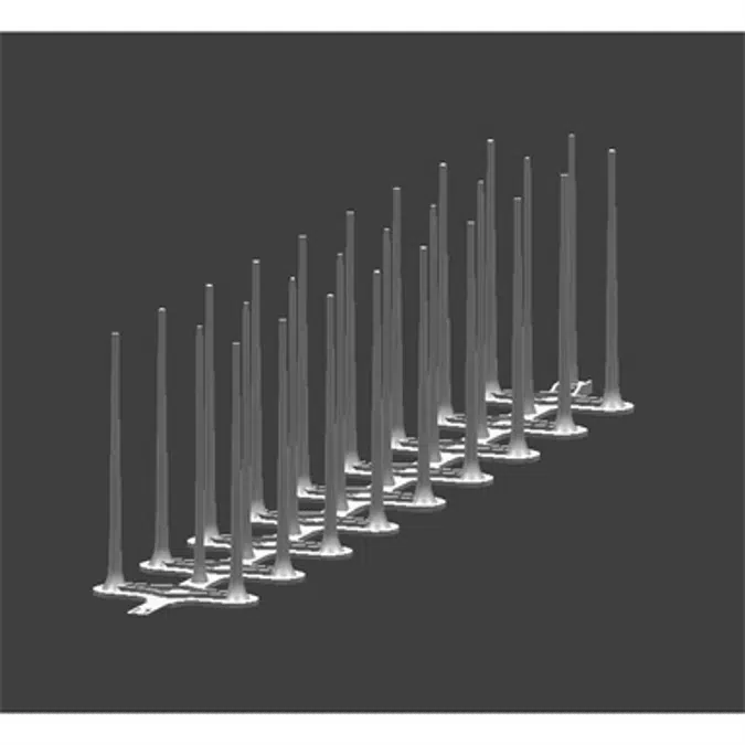 Bird Flex-Spikes, with adhesive tape, 1 unit = 32 pcs.