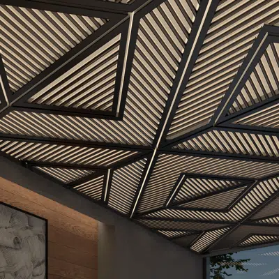 imazhi i Tri-Geometric  Facade Ceiling