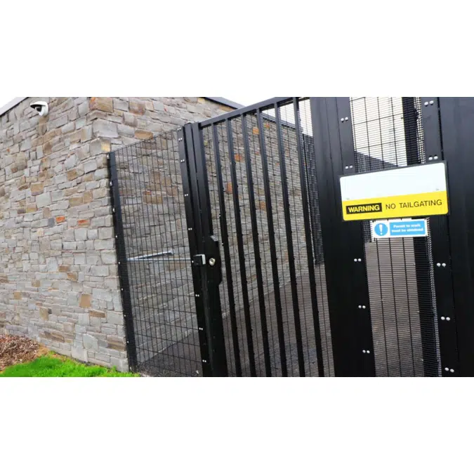Lockmaster SR2 with infill options - Single leaf - Carbon steel gate