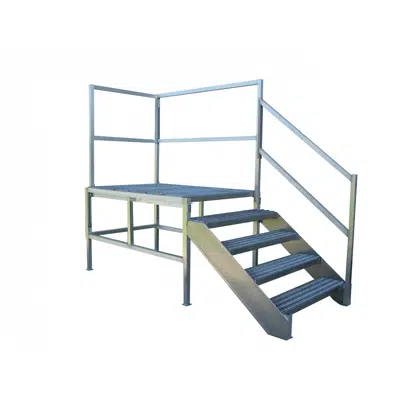 Image for Dura-Grip OSHA Aluminum Stairs