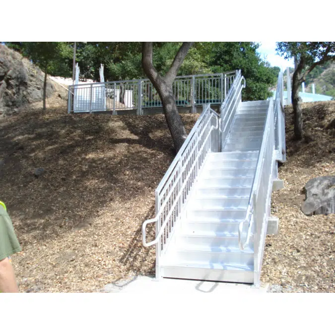 Universal Aluminum Metal Access Stairs