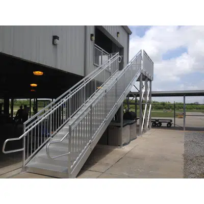 Universal Aluminum Metal Access Stairs图像